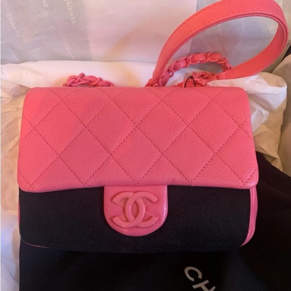 Chanel Mini Square incognito pink bag - Picture 2 of 3